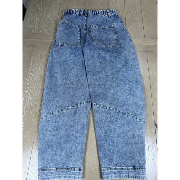 Ruti The Slouchy Jean Womens Size 6 Blue Vintage Wave Wash Barrel Elastic Boho - Picture 15 of 16